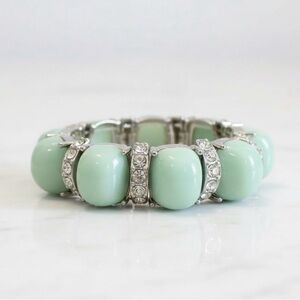 Ann Taylor Loft Stone Rhinestone Stretch Bangle Bracelet